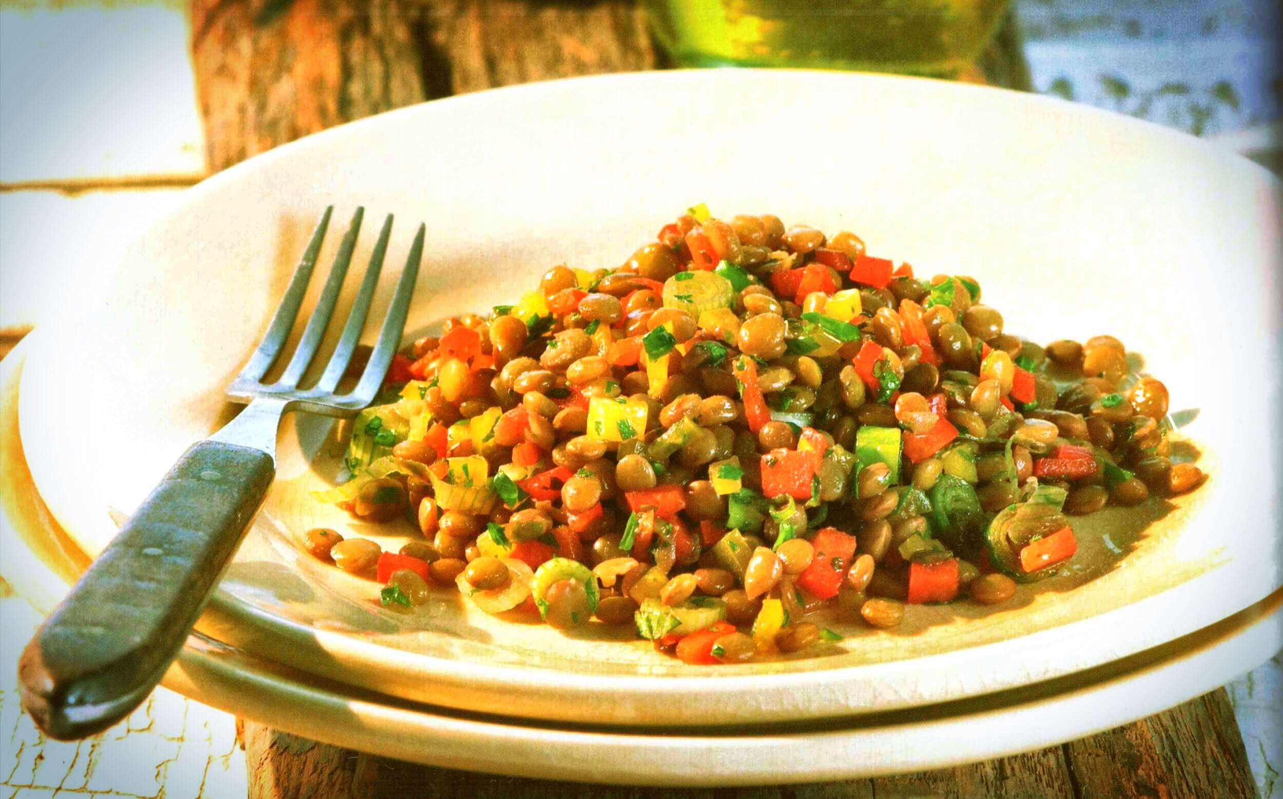 Orientalischer Linsensalat