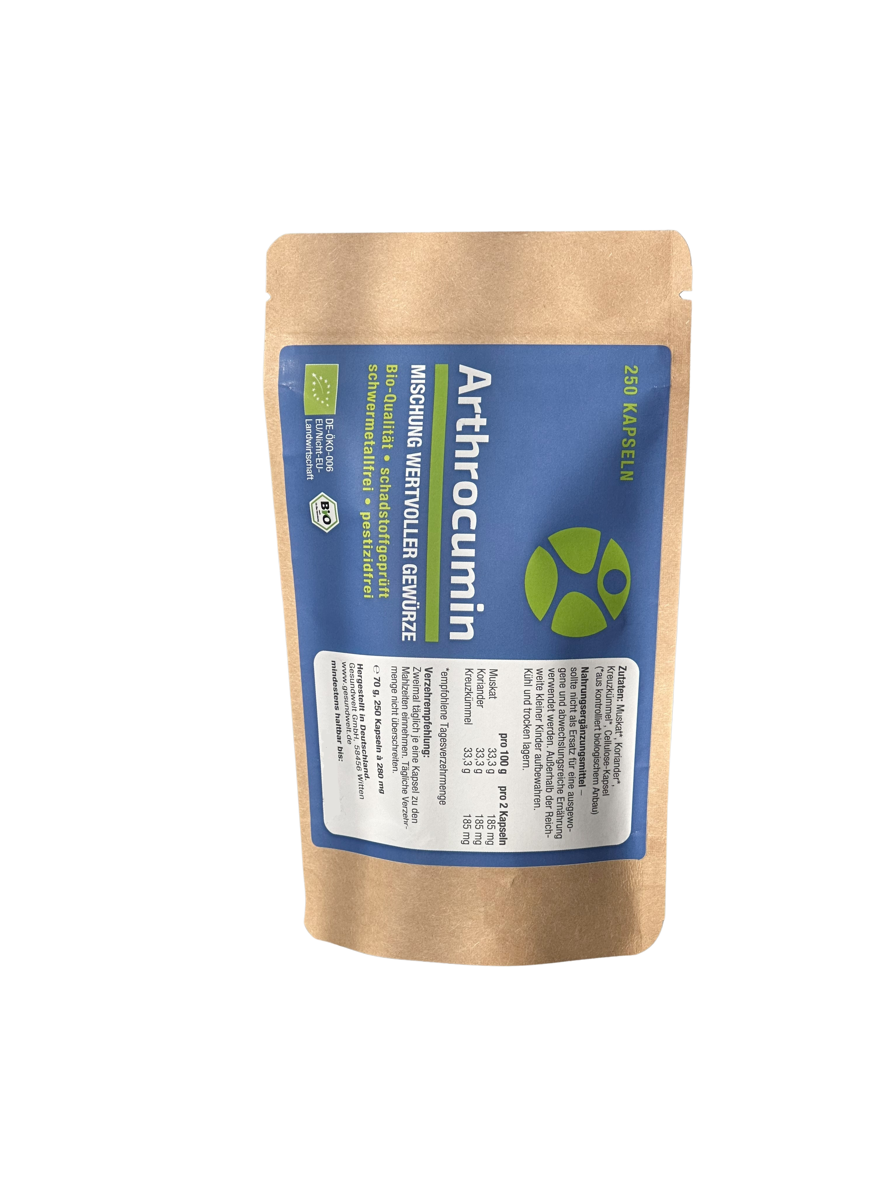 Arthrocumin Nachfüllpackung (250 Kapseln)