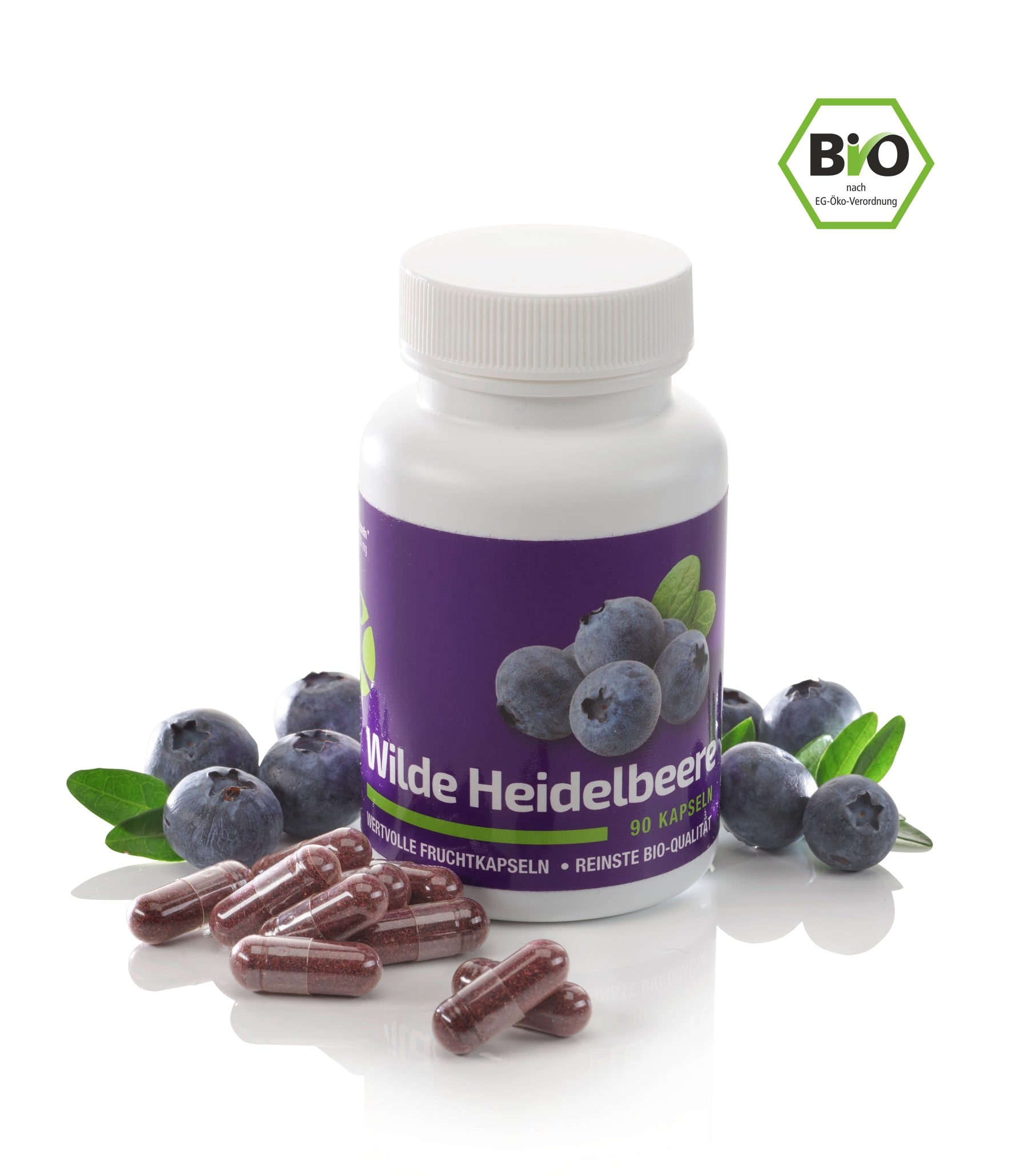 Wild-Heidelbeeren Bio-Fruchtkapseln